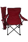 Bofigo Camping Chair Folding Chair Garden Chair Picnic Beach Balcony Chair Red