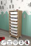 Bofigo 8 Basket Kitchen Cabinet Multi-Purpose Cabinet Crisper Pine